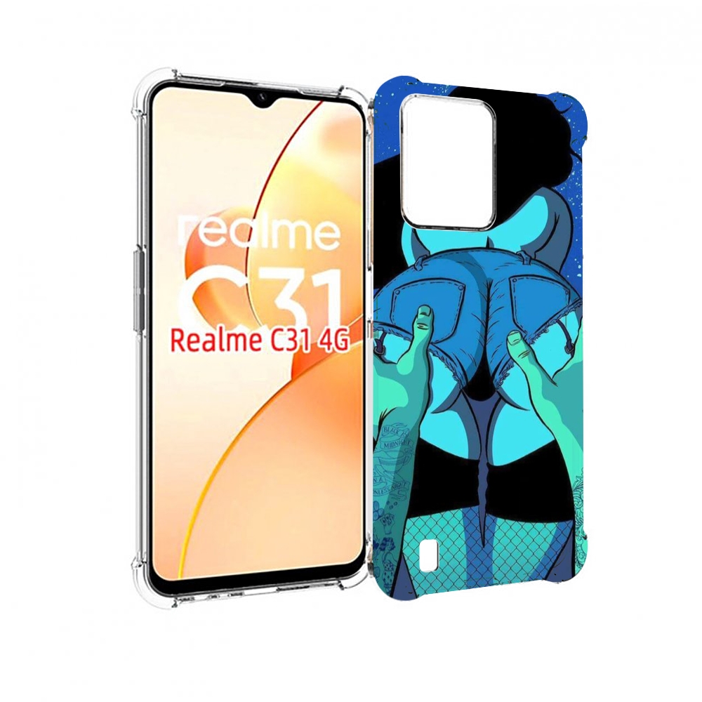 

Чехол MyPads любитель потрогать для OPPO Realme C31, Прозрачный, Tocco