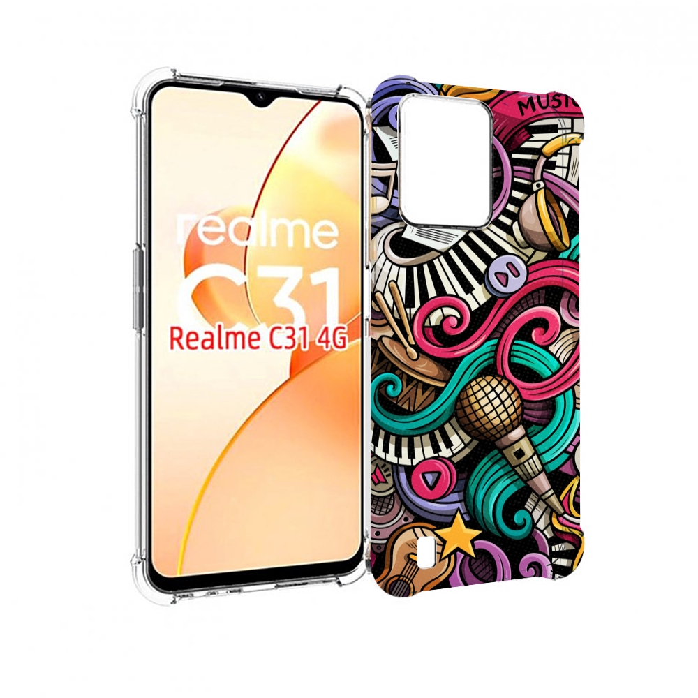 

Чехол MyPads любимая-музыка для OPPO Realme C31, Прозрачный, Tocco