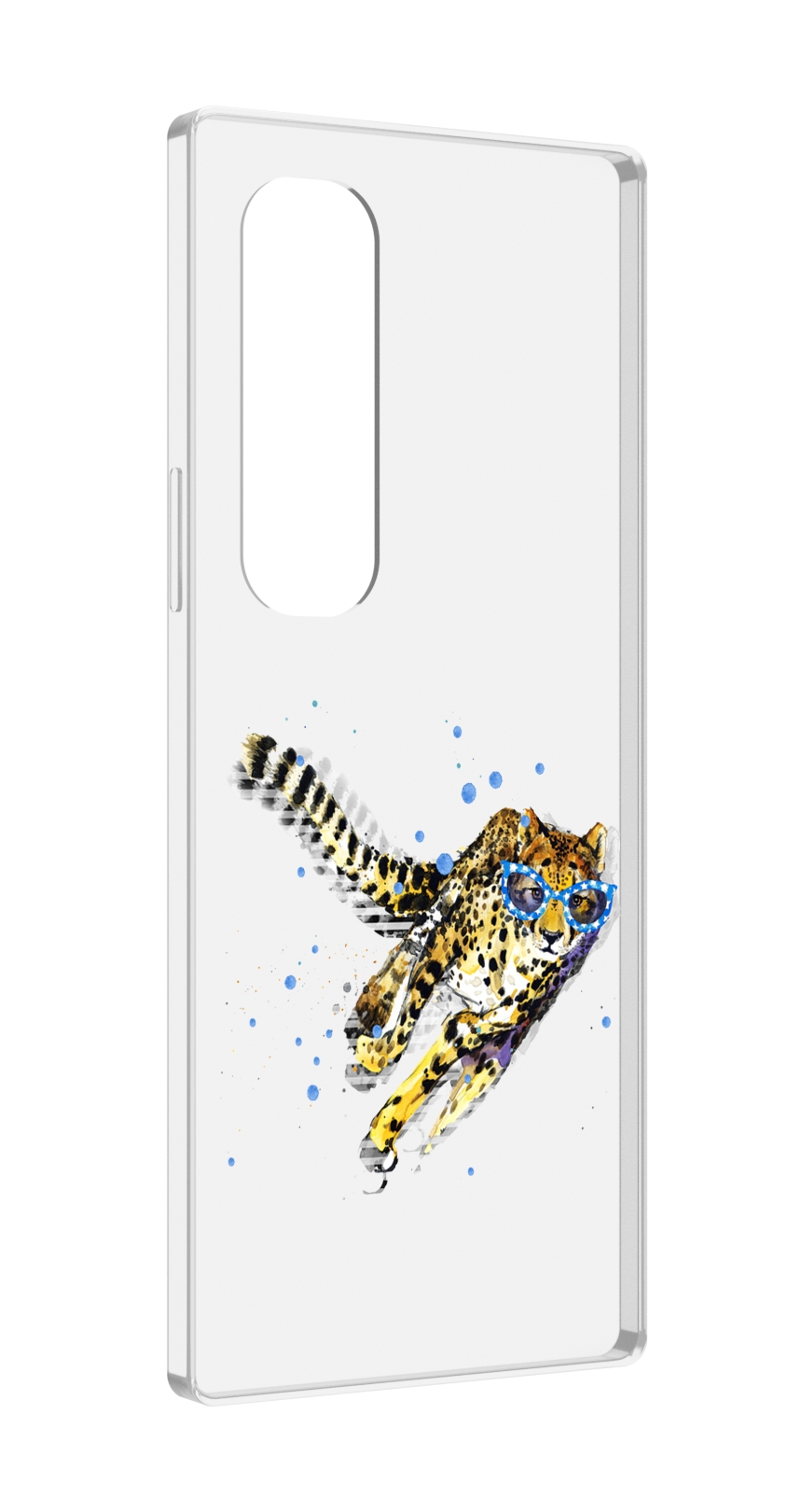 Чехол MyPads гепард в очках для Samsung Galaxy Z Fold 4 (SM-F936)