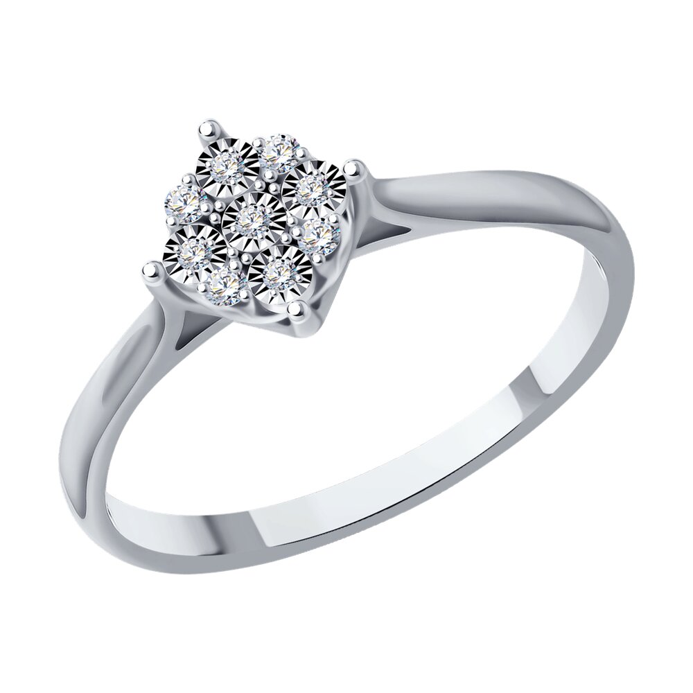 

Кольцо из золота р. 18 Diamant 52-210-01792-1, бриллиант, 52-210-01792-1
