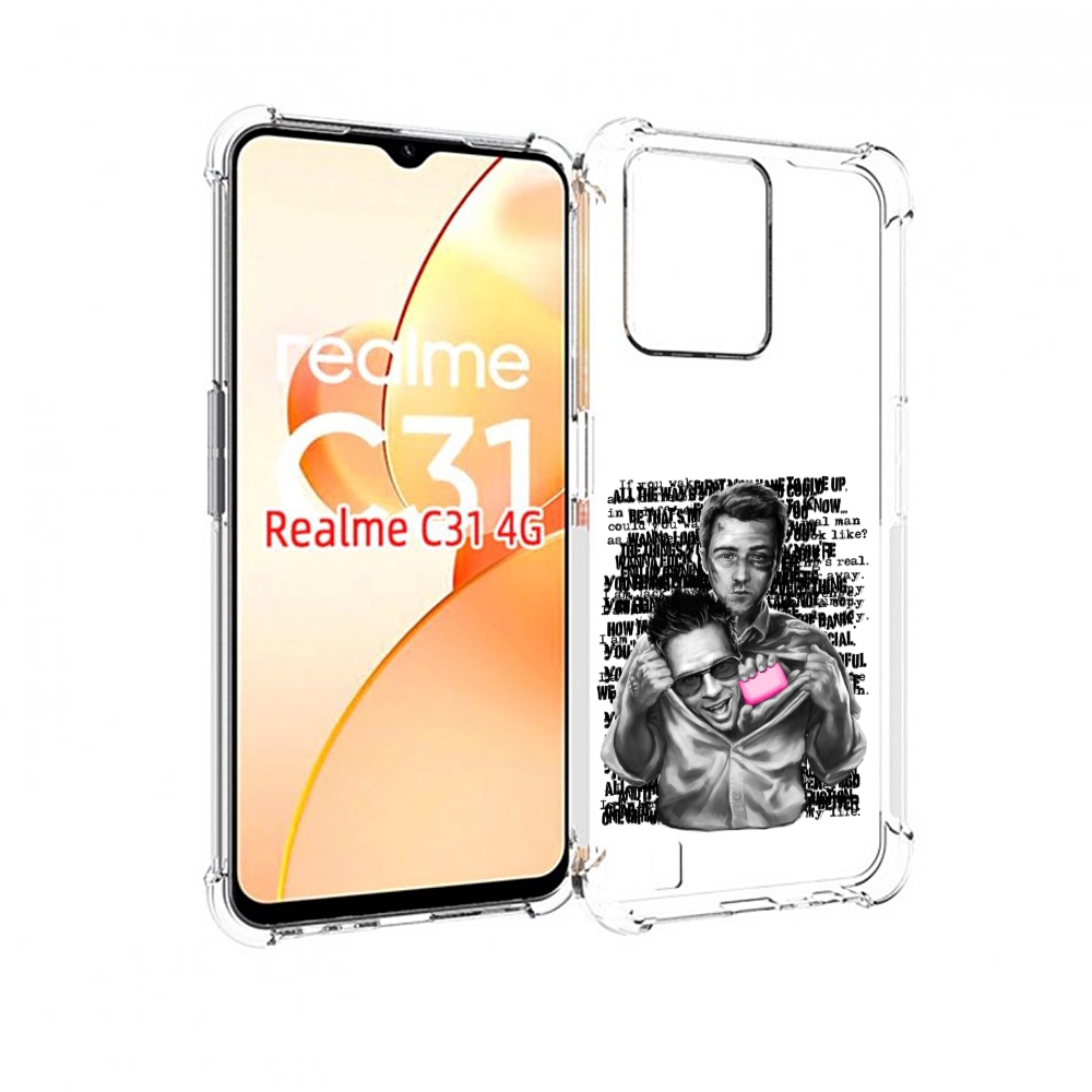 

Чехол MyPads бойцовский клуб для OPPO Realme C31, Прозрачный, Tocco