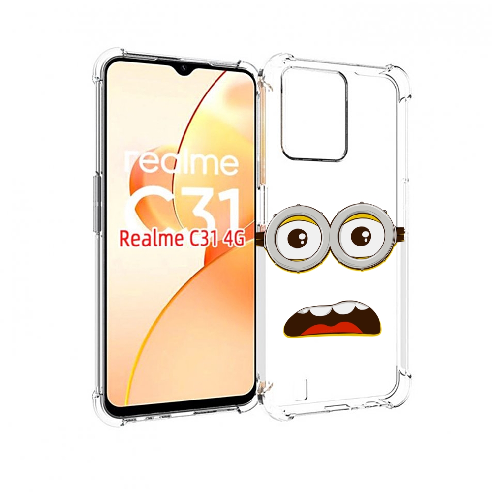 

Чехол MyPads лицо-миньона для OPPO Realme C31, Прозрачный, Tocco