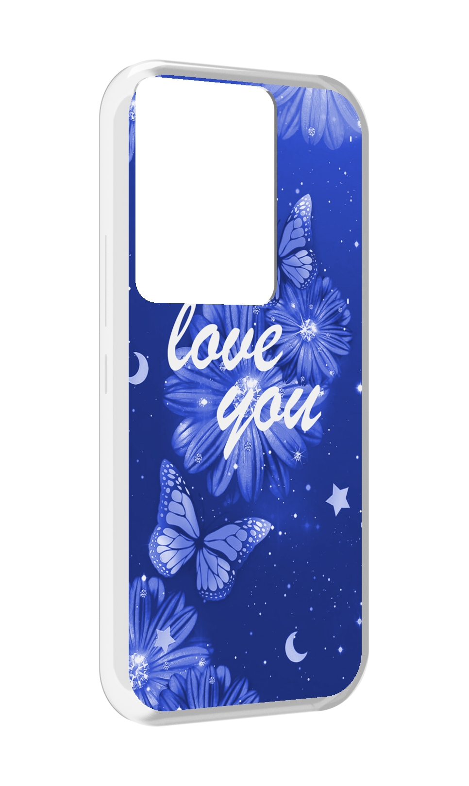 

Чехол MyPads Люблю-тебя-с-бабочками для Itel Vision 3 Plus / Itel P38 Pro, Прозрачный, Tocco