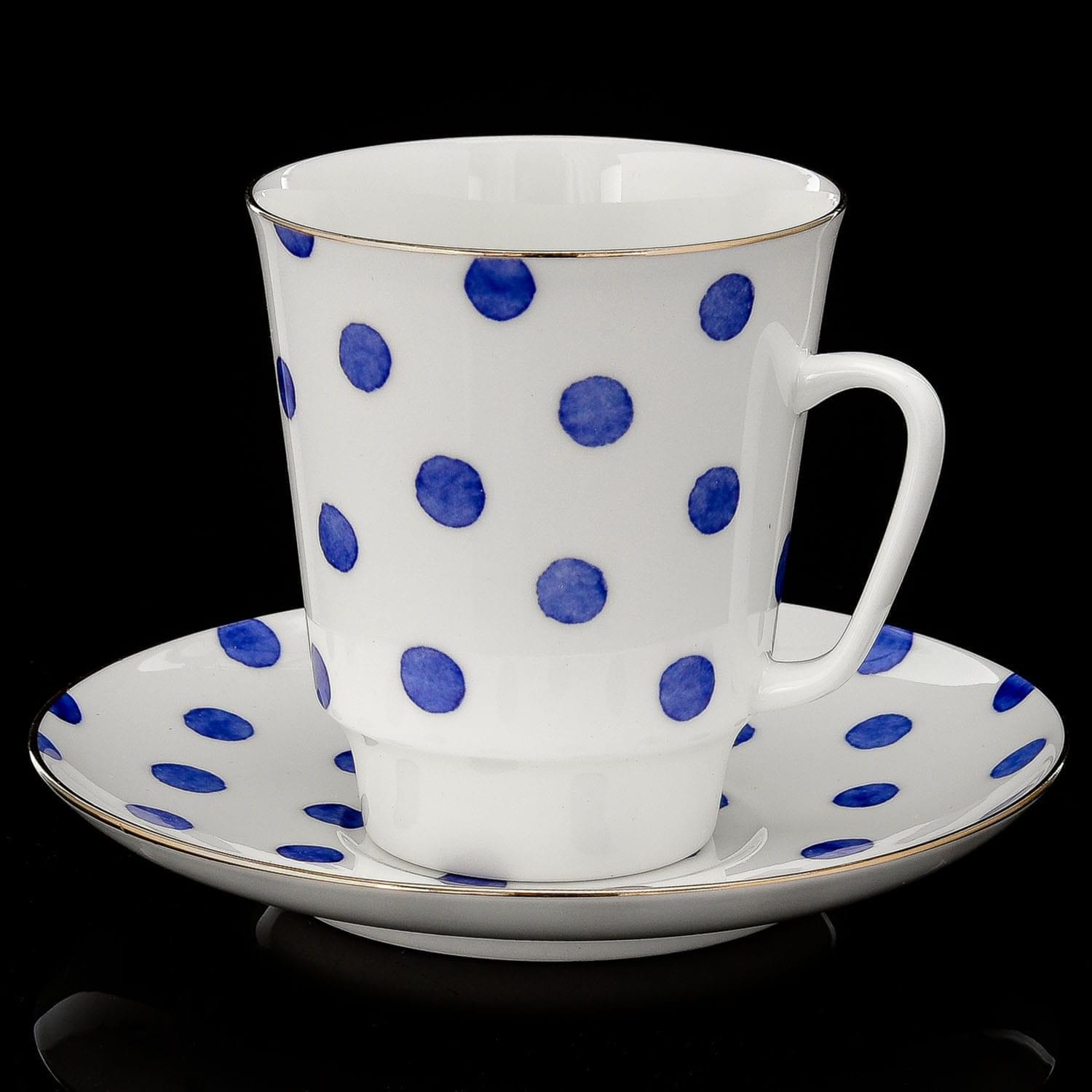 

Кофейная пара "Polka Dot". Форма Майская. ИФЗ