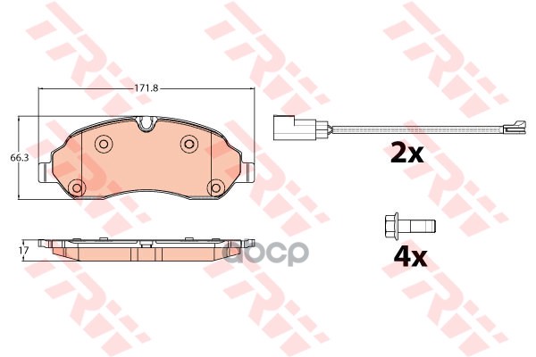 

Тормозные колодки TRW GDB2117