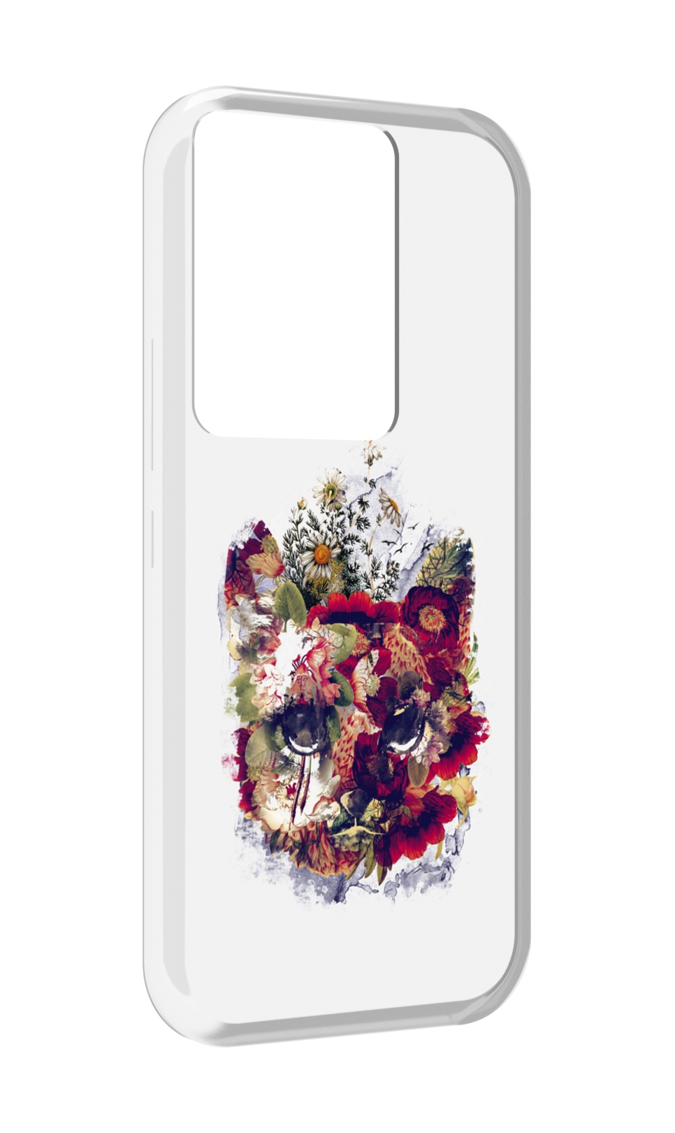 

Чехол MyPads Лиса в цветах-2 для Itel Vision 3 Plus / Itel P38 Pro, Прозрачный, Tocco