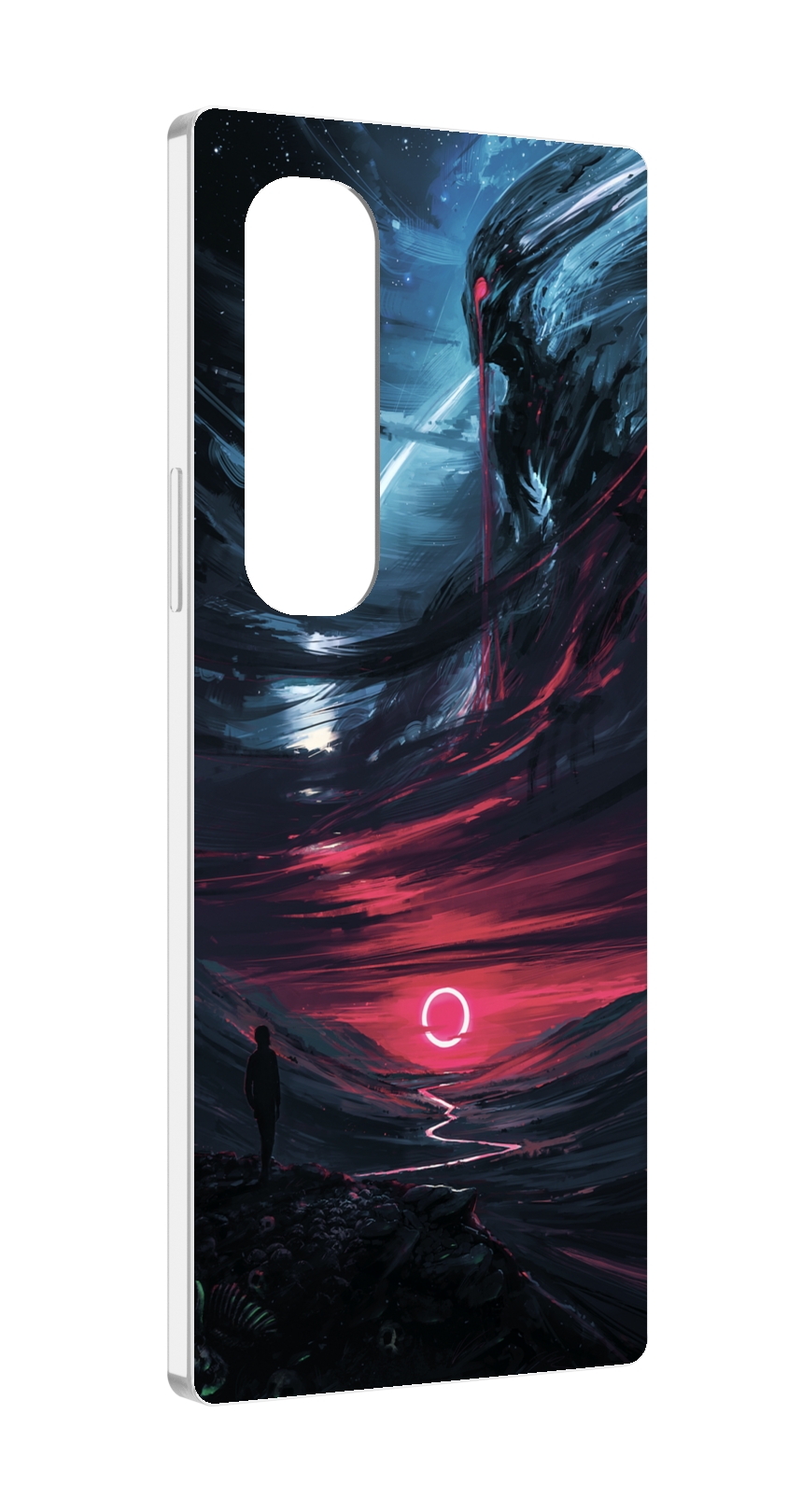 Чехол MyPads страшный мир для Samsung Galaxy Z Fold 4 (SM-F936)