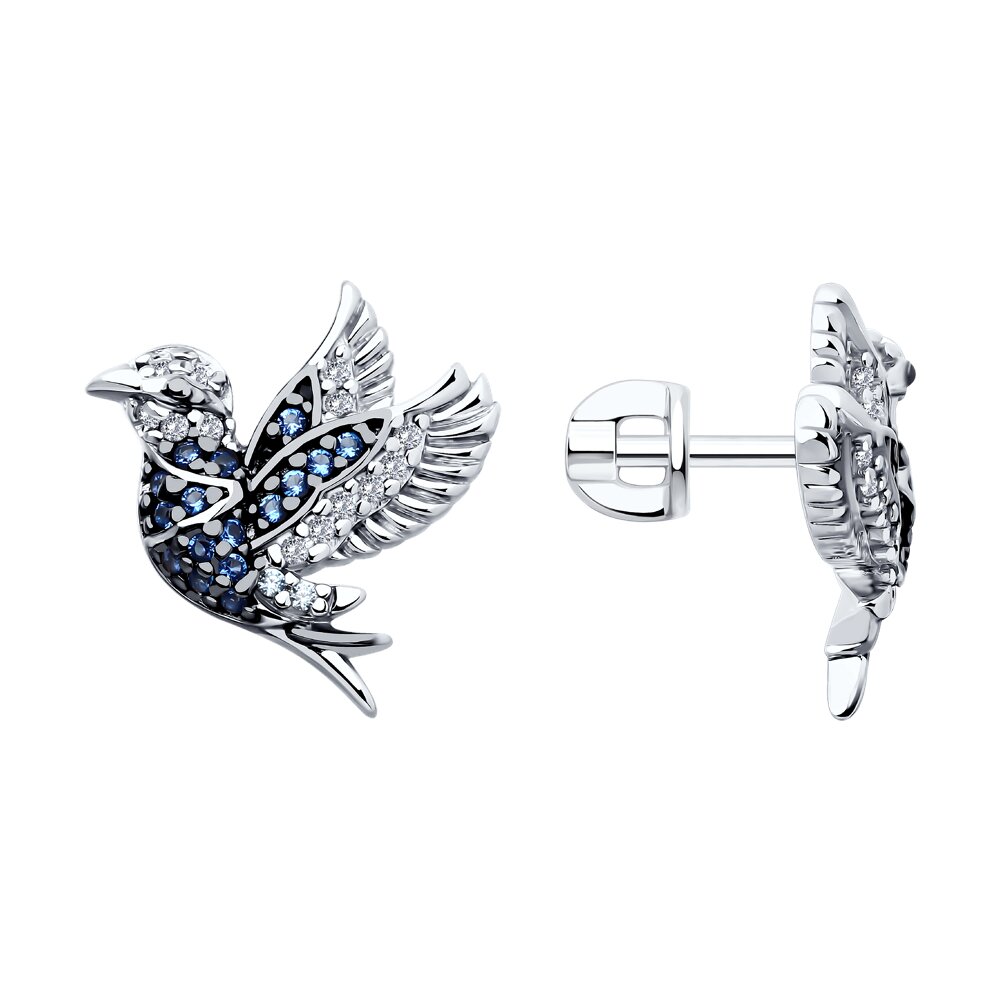 

Серьги из серебра SOKOLOV 94026447, фианит, 94026447