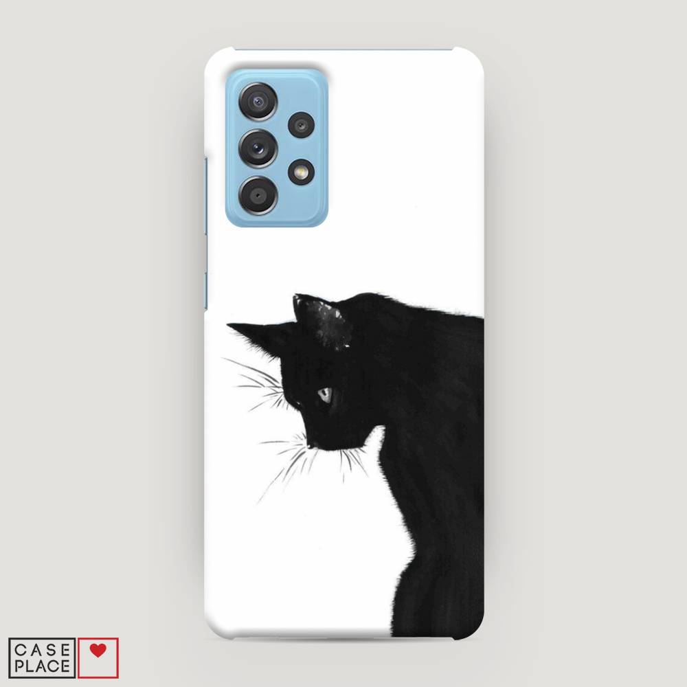 фото Пластиковый чехол "black cat" на samsung galaxy a52 awog