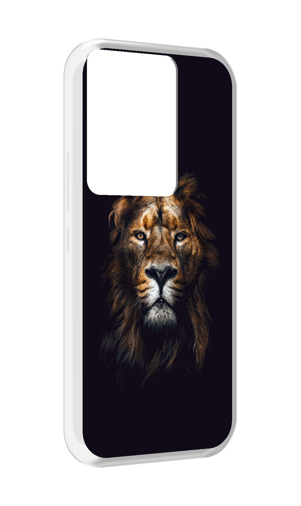 

Чехол MyPads Лев-в-тени мужской для Itel Vision 3 Plus / Itel P38 Pro, Прозрачный, Tocco