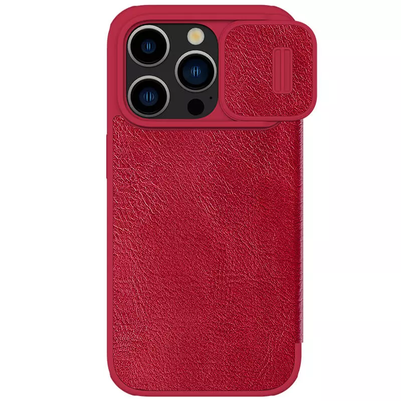 

Чехол Nillkin Leather Qin Pro для iPhone 15 Pro красный, Leather Qin Pro