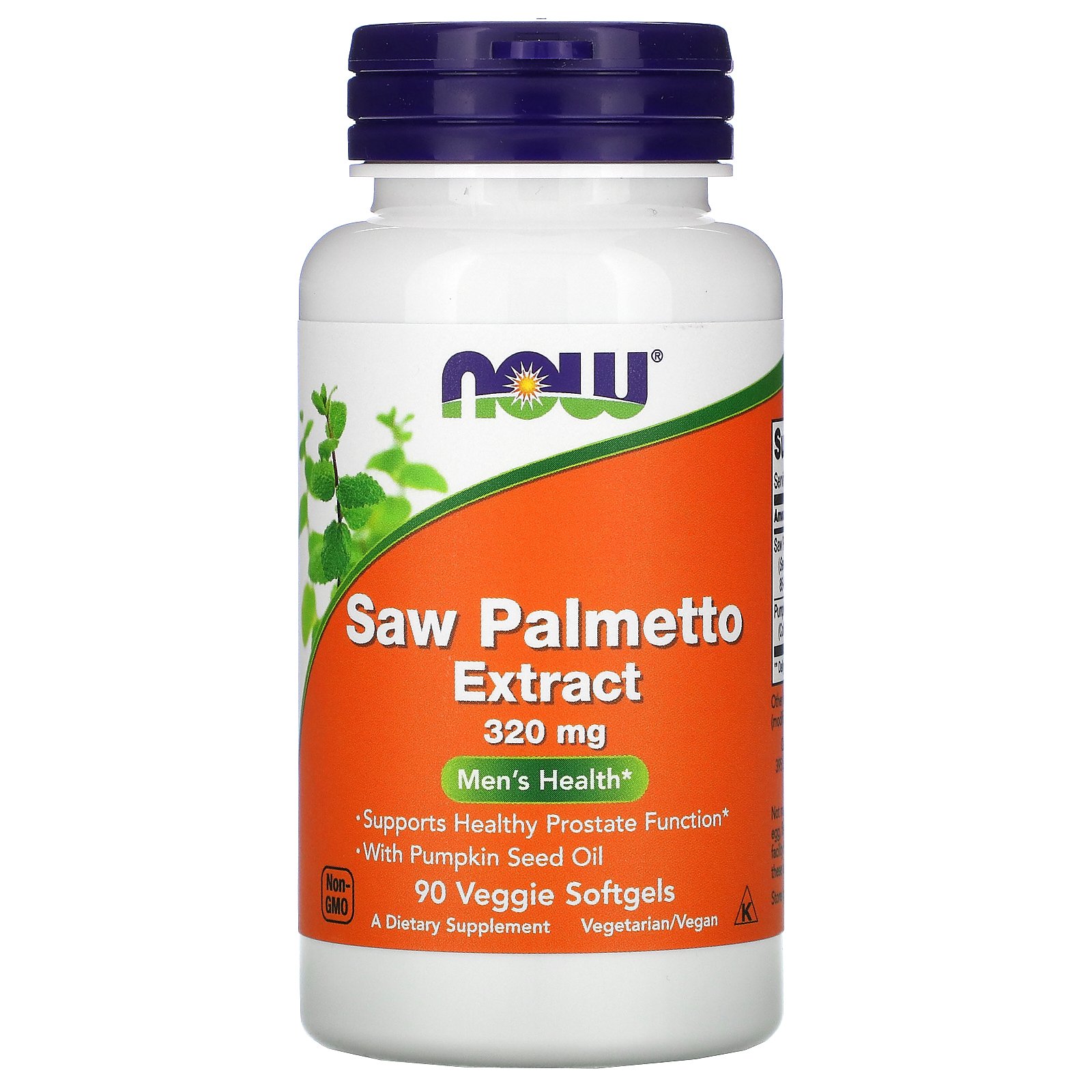 Купить Экстракт Со Пальметто ягоды серенои NOW Saw Palmetto Extract 320 мг капсулы 90 шт.