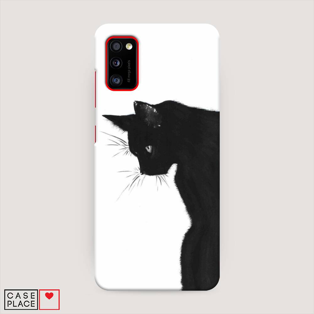 фото Пластиковый чехол "black cat" на samsung galaxy a41 awog