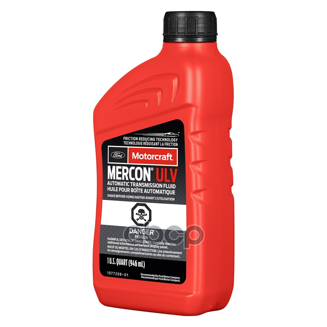 Масло Трансмиссионное Motorcraft Mercon Ulv Atf 0.946 Л Xt12qulv MOTORCRAFT арт. XT12QULV