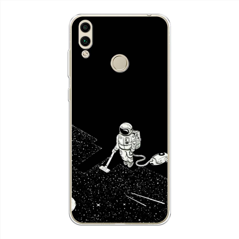 фото Чехол awog "космонавт с пылесосом" для honor 8c