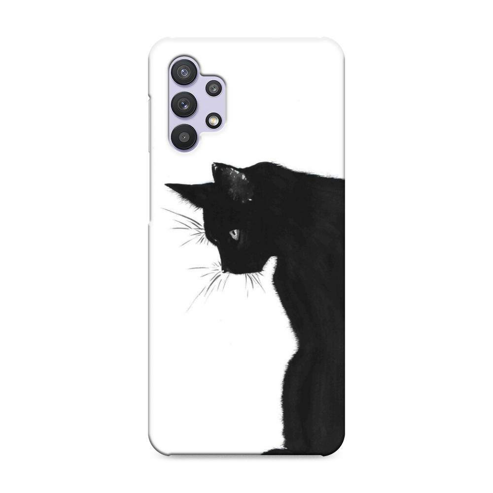 фото Пластиковый чехол "black cat" на samsung galaxy a32 awog