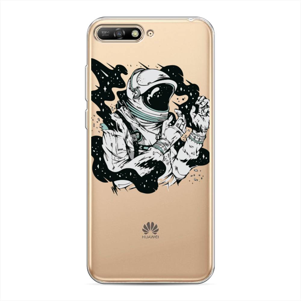 

Чехол Awog на Huawei Y6 2018 "Космонавт арт", Черный;белый;прозрачный, 67850-7