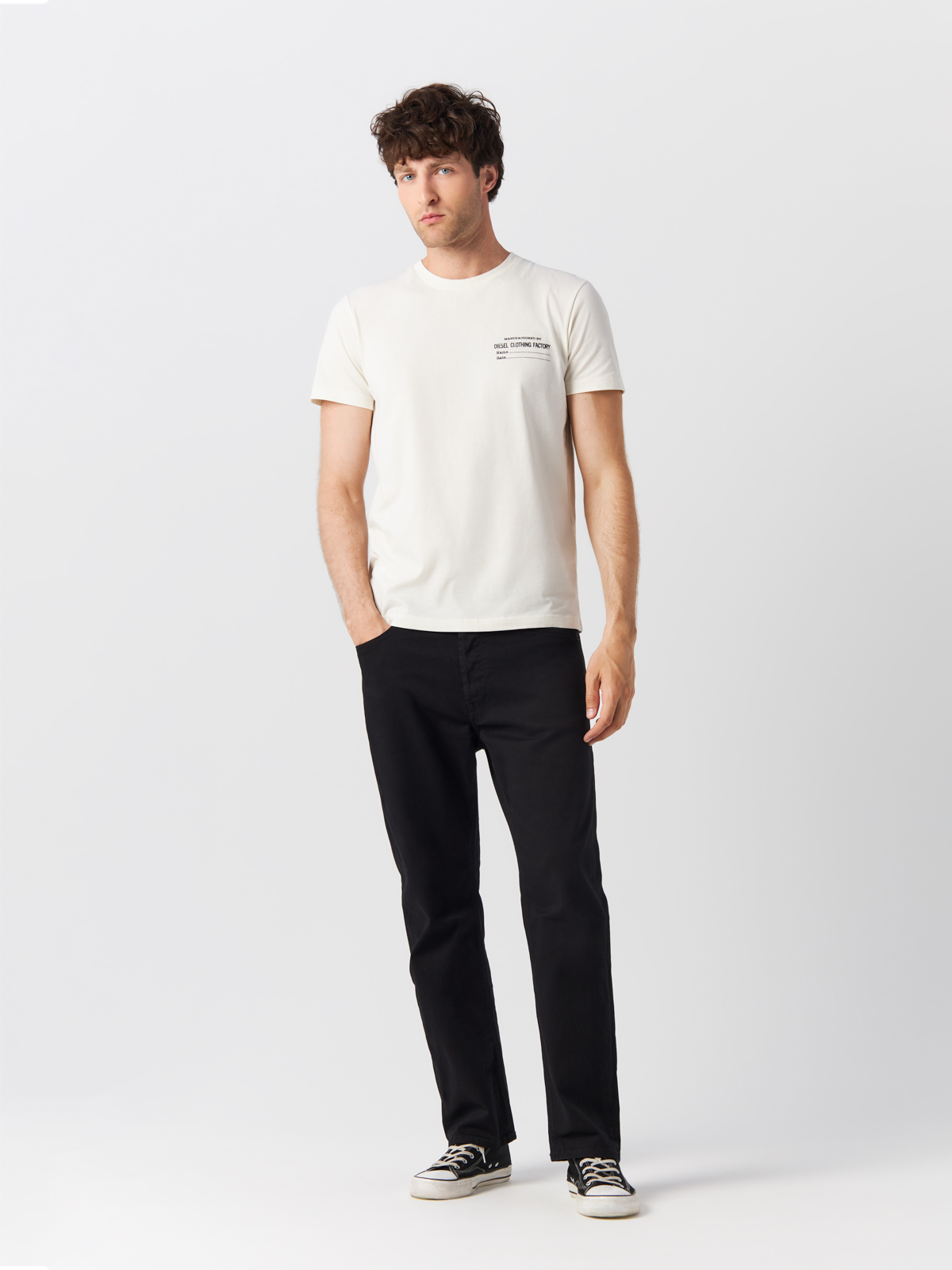 

Футболка мужская DIESEL A038160GRAM129 белая XXL, Белый, A038160GRAM129