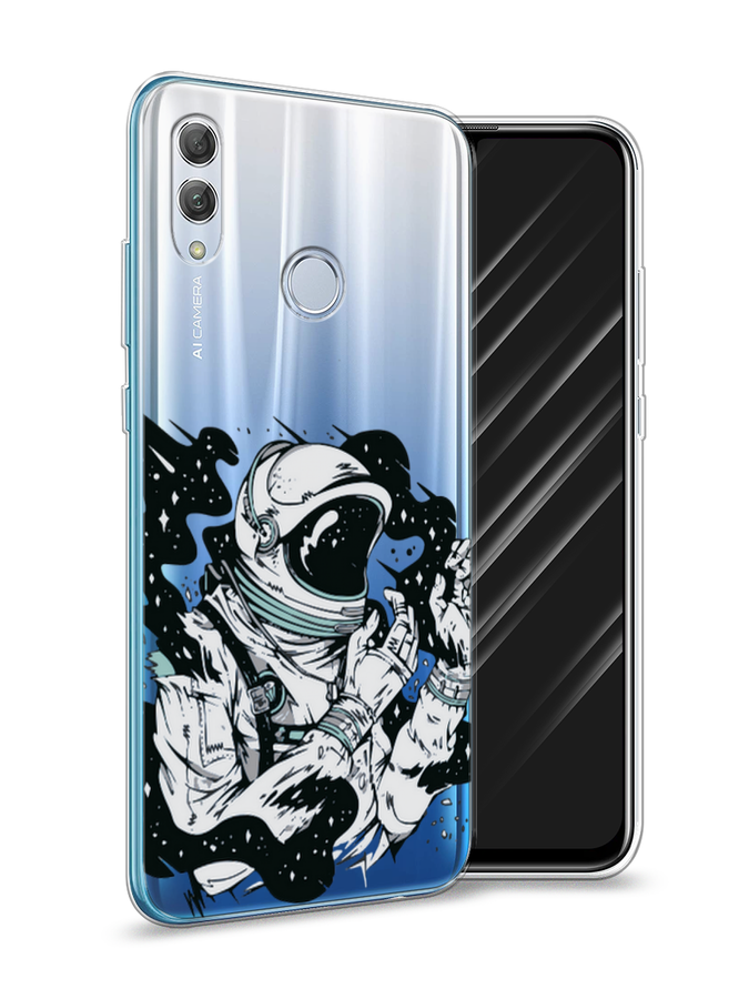 

Чехол Awog на Huawei P Smart 2019 "Космонавт арт", Черный;белый;прозрачный, 67250-7