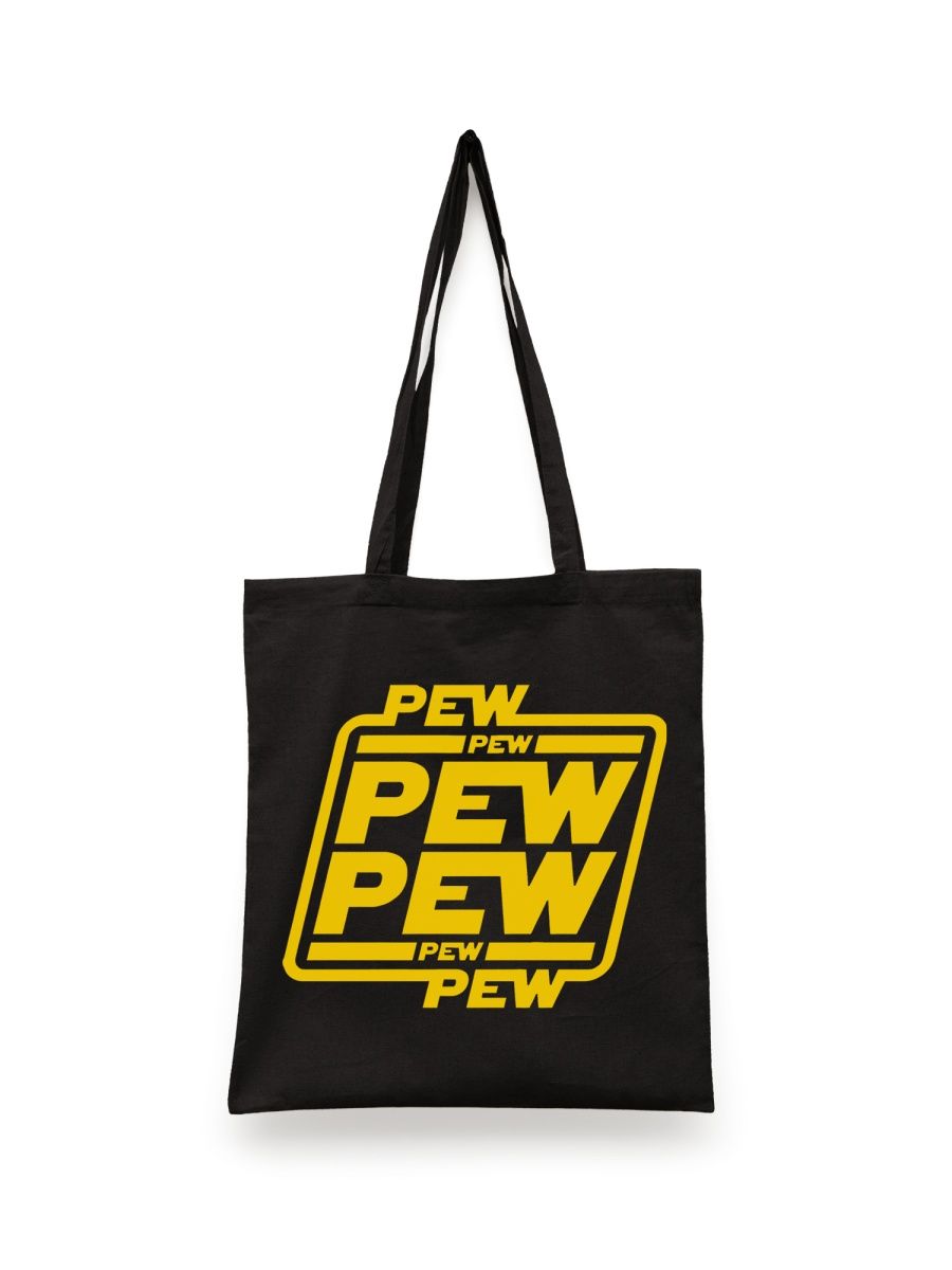 фото Сумка шоппер унисекс сувенирshop star wars/pew pew 17, черный