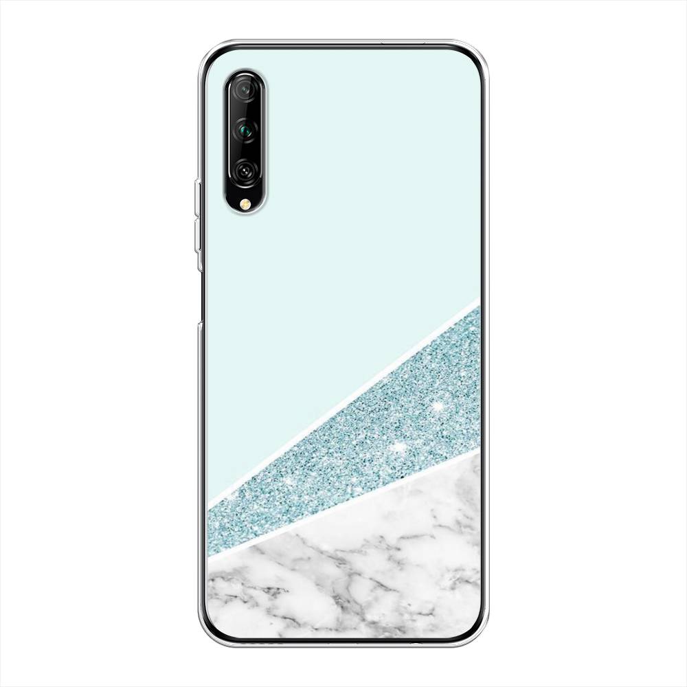 

Чехол Awog на Huawei Y9s "Мрамор с голубыми блестками", Разноцветный, 611150-3