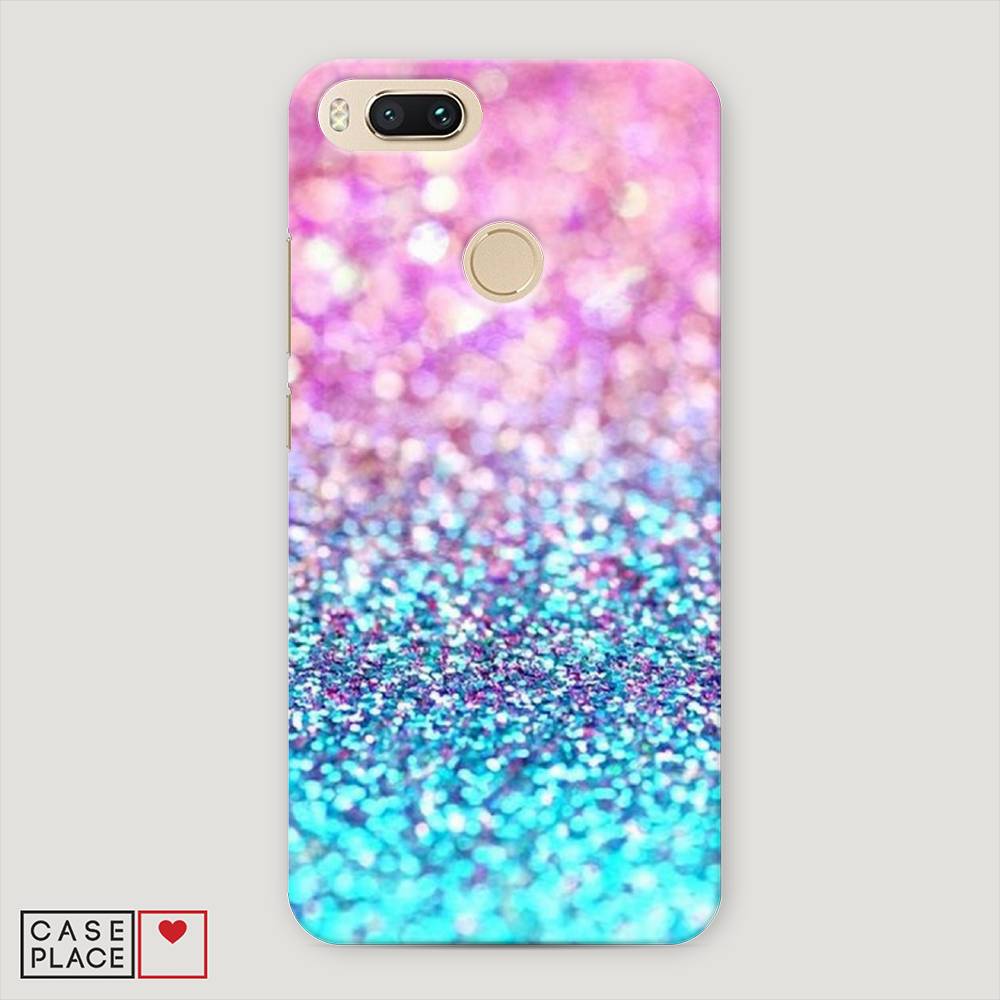 

Пластиковый чехол "Розово-голубые глиттеры рисунок" на Xiaomi Mi A1