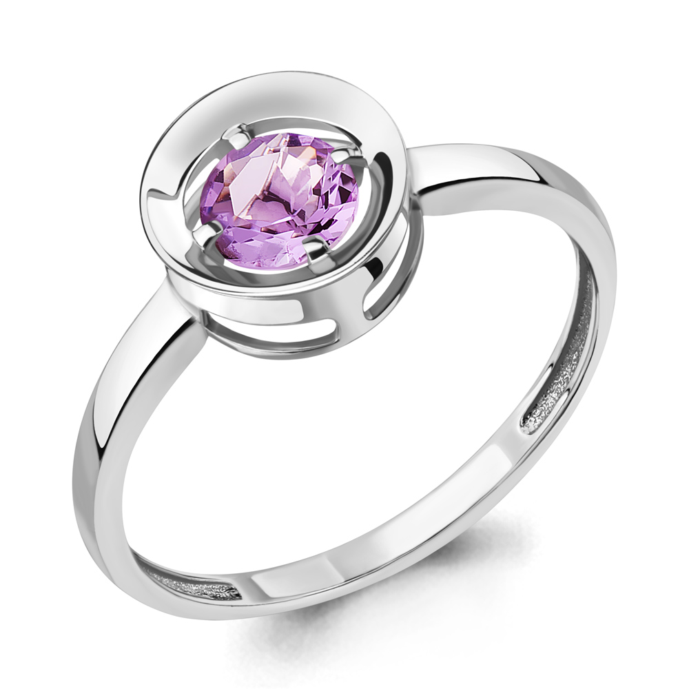 

Кольцо из серебра с аметистом р. 16,5 Aquamarine 6942004_925_р, 6942004_925_р