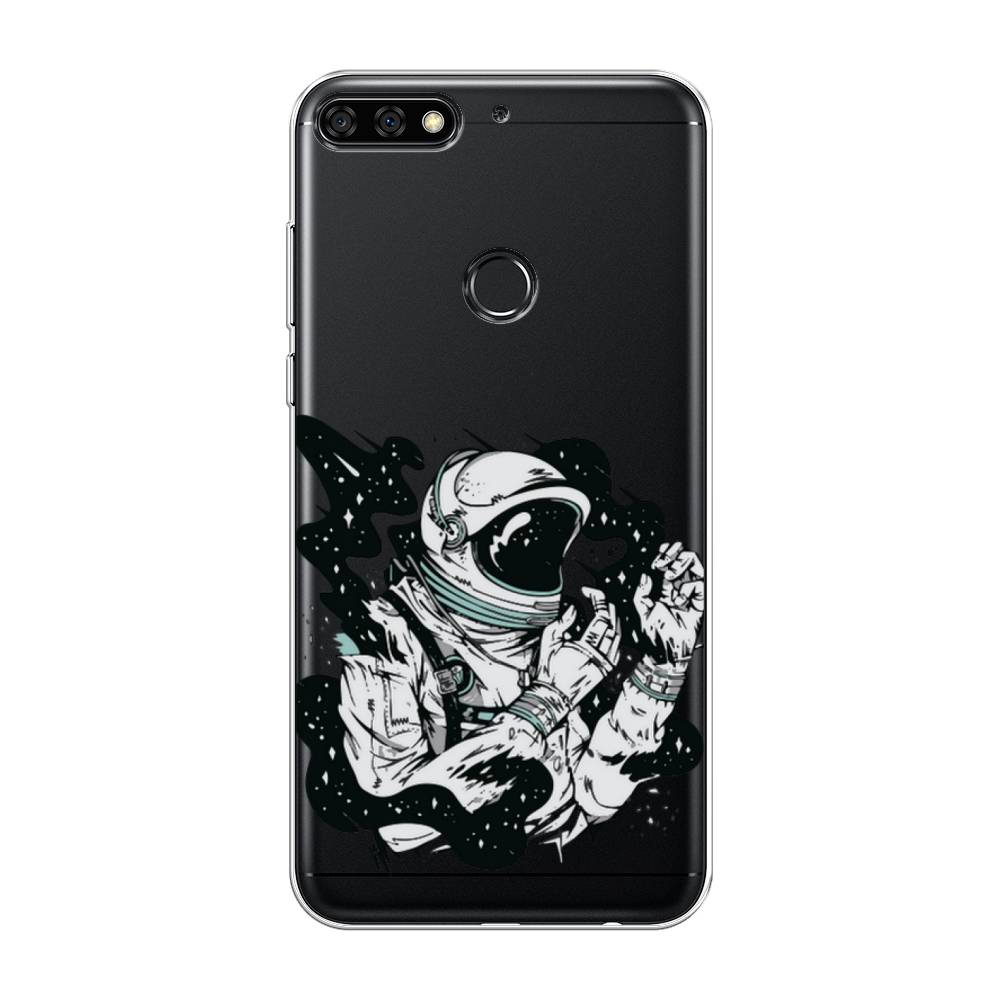 

Чехол Awog на Honor 7C Pro "Космонавт арт", Черный;белый;прозрачный, 65550-7