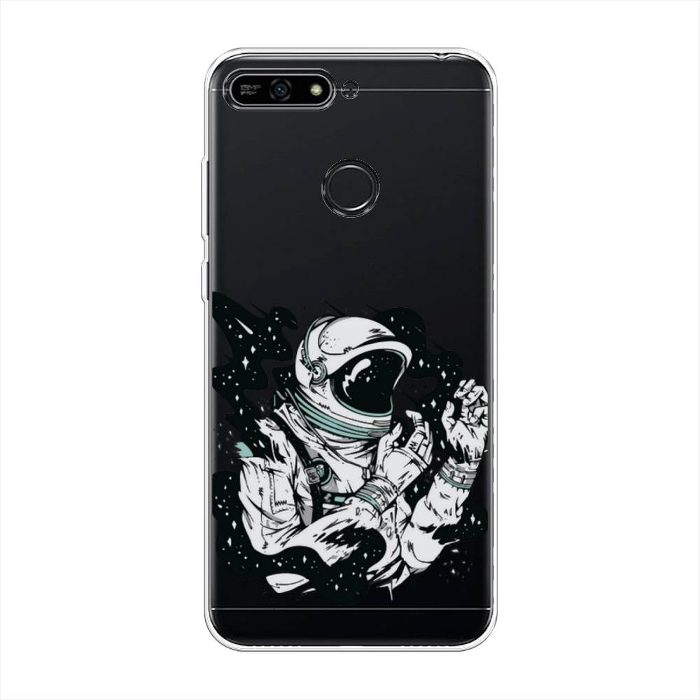 

Чехол Awog на Honor 7A Pro "Космонавт арт", Черный;белый;прозрачный, 65450-7