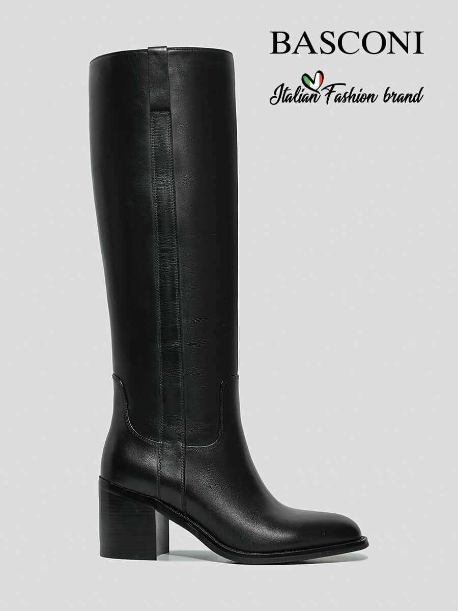 

Сапоги женские BASCONI 28937B-B черные 38 RU, Черный, 28937B-B