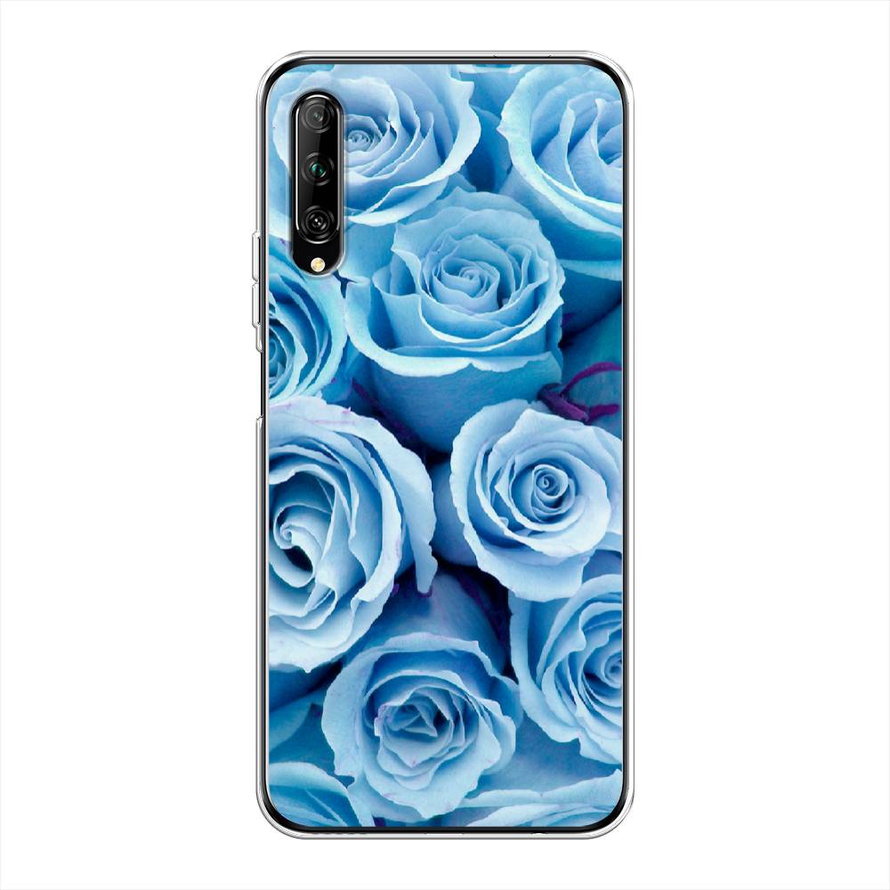 

Чехол Awog на Huawei Y9s "Лазурные розы", Разноцветный, 611150-8