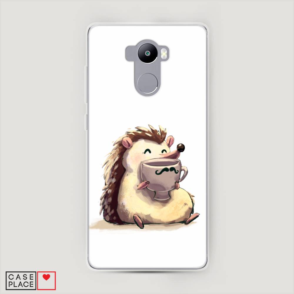 

Пластиковый чехол "Еж кофеман" на Xiaomi Redmi 4