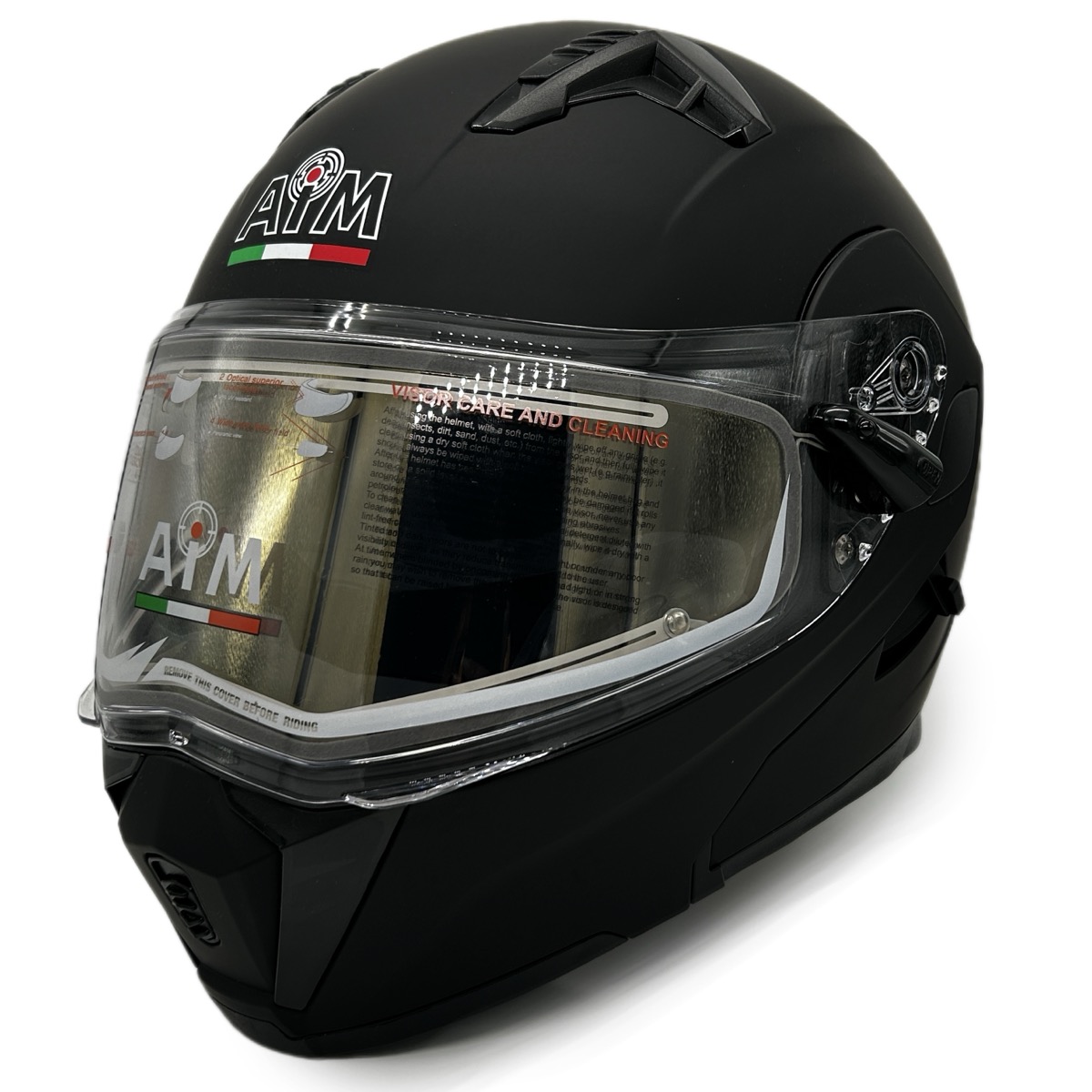Шлем для снегохода AIM JK906 BLACK MATT (ЭП)