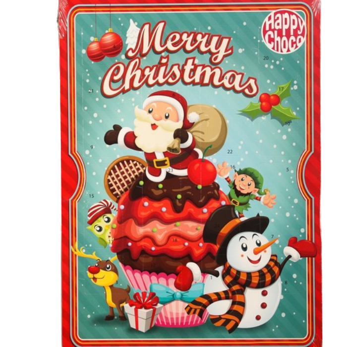 

Адвент календарь Chocoland Счастливого Рождества с мини шоколадными плитками 50 г