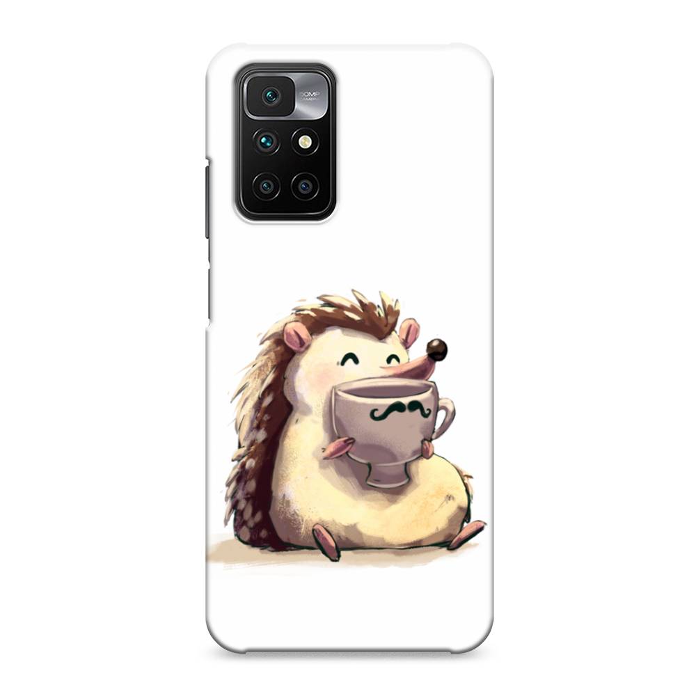 

Пластиковый чехол "Еж кофеман" на Xiaomi Redmi 10, 311320-7