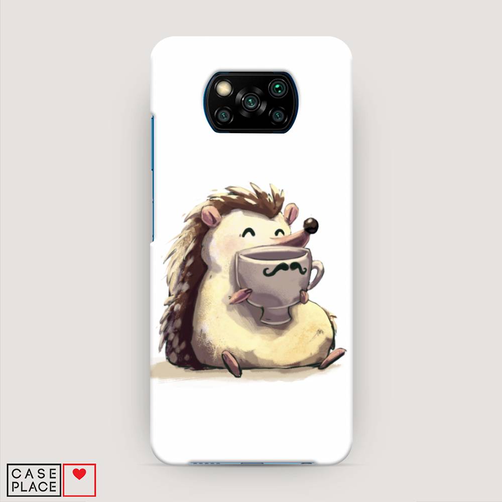 

Пластиковый чехол "Еж кофеман" на Xiaomi Poco X3 NFC, 39220-7