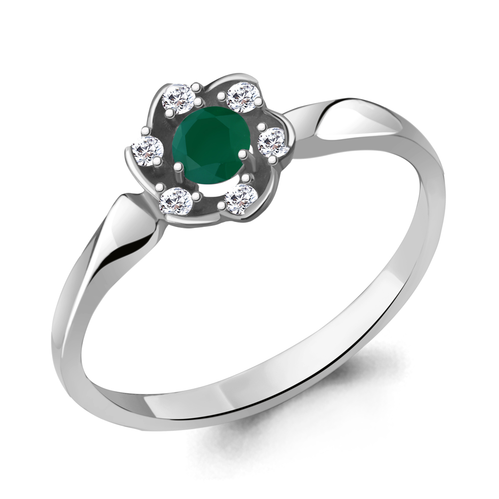 

Кольцо из серебра с агатом р. 18 Aquamarine 6941409А_925_р, 6941409А_925_р