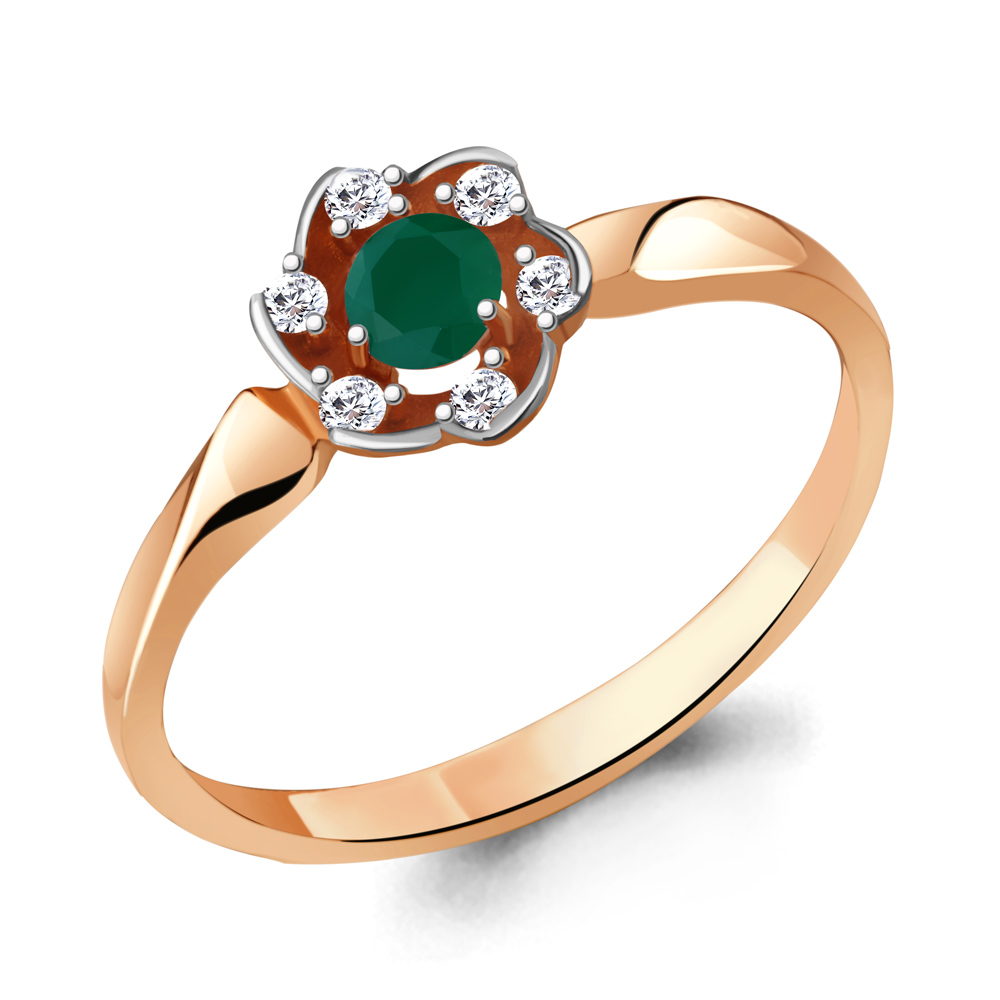 

Кольцо из серебра с агатом р.  Aquamarine 6941409А_925_з, 6941409А_925_з