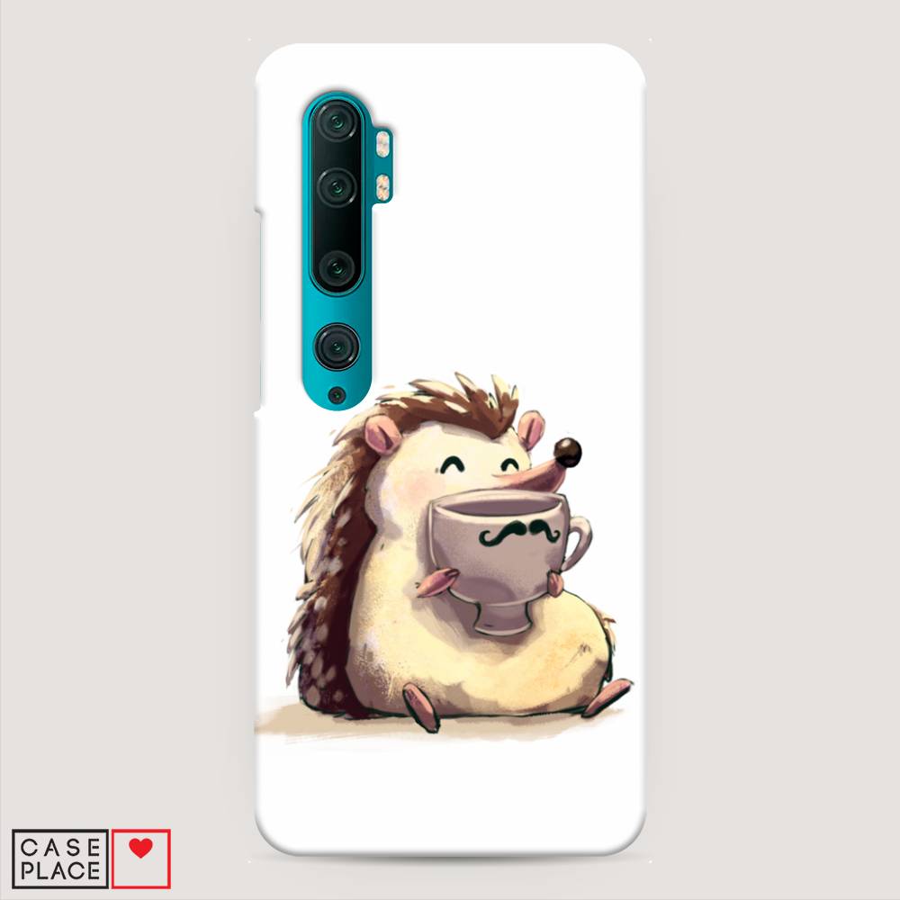 

Пластиковый чехол "Еж кофеман" на Xiaomi Mi Note 10, 37320-7