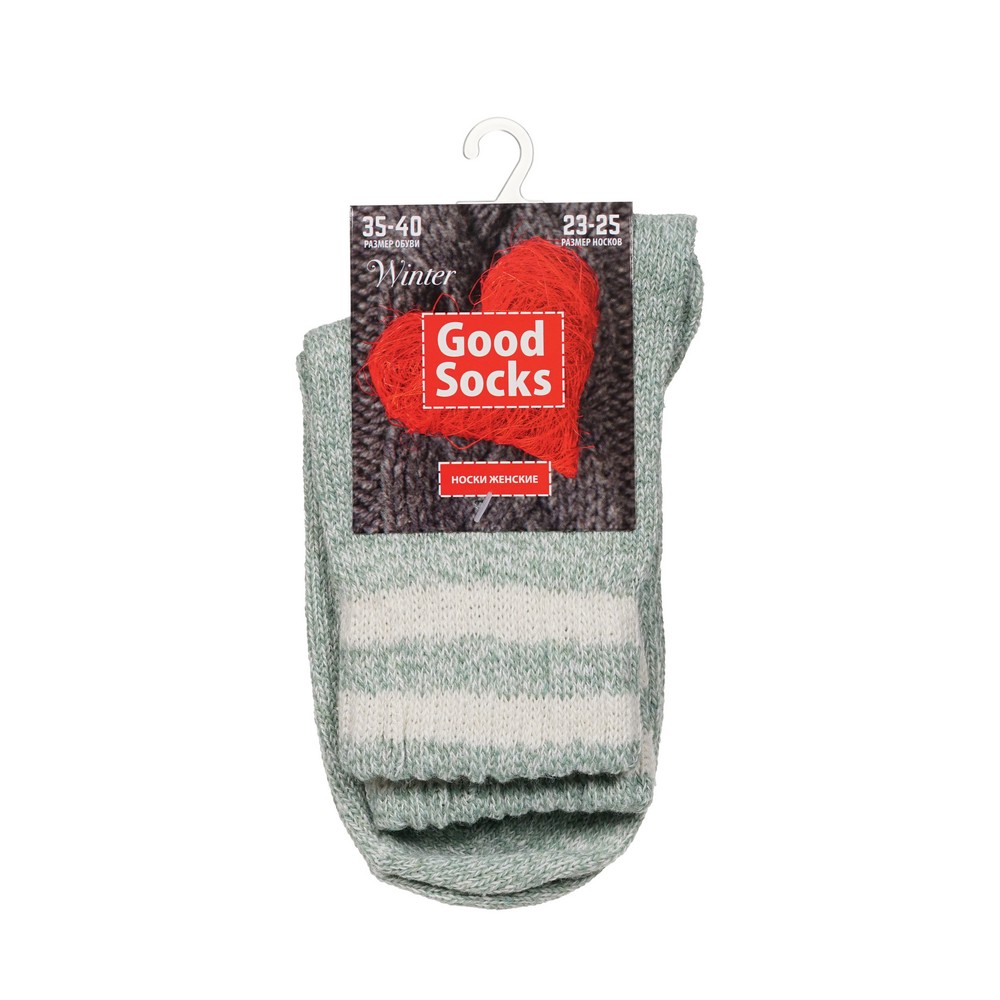 

Носки женские Good Socks WHW23412-17 зеленые 23-25, Зеленый, WHW23412-17