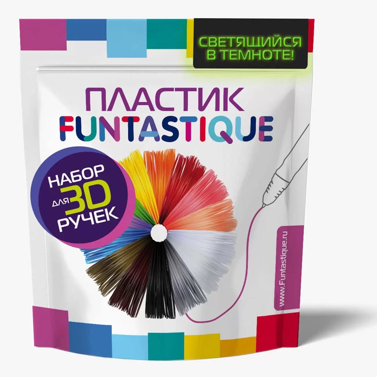 фото Пластик funtastique 3 цвета (plaf-pen-3)