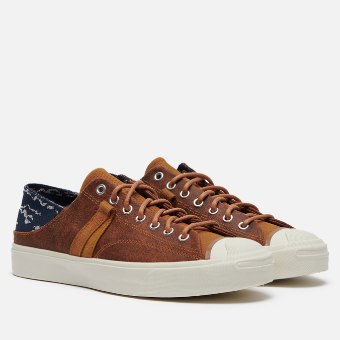 фото Кеды мужские converse jack purcell vantage crush ox коричневые 44.5 eu