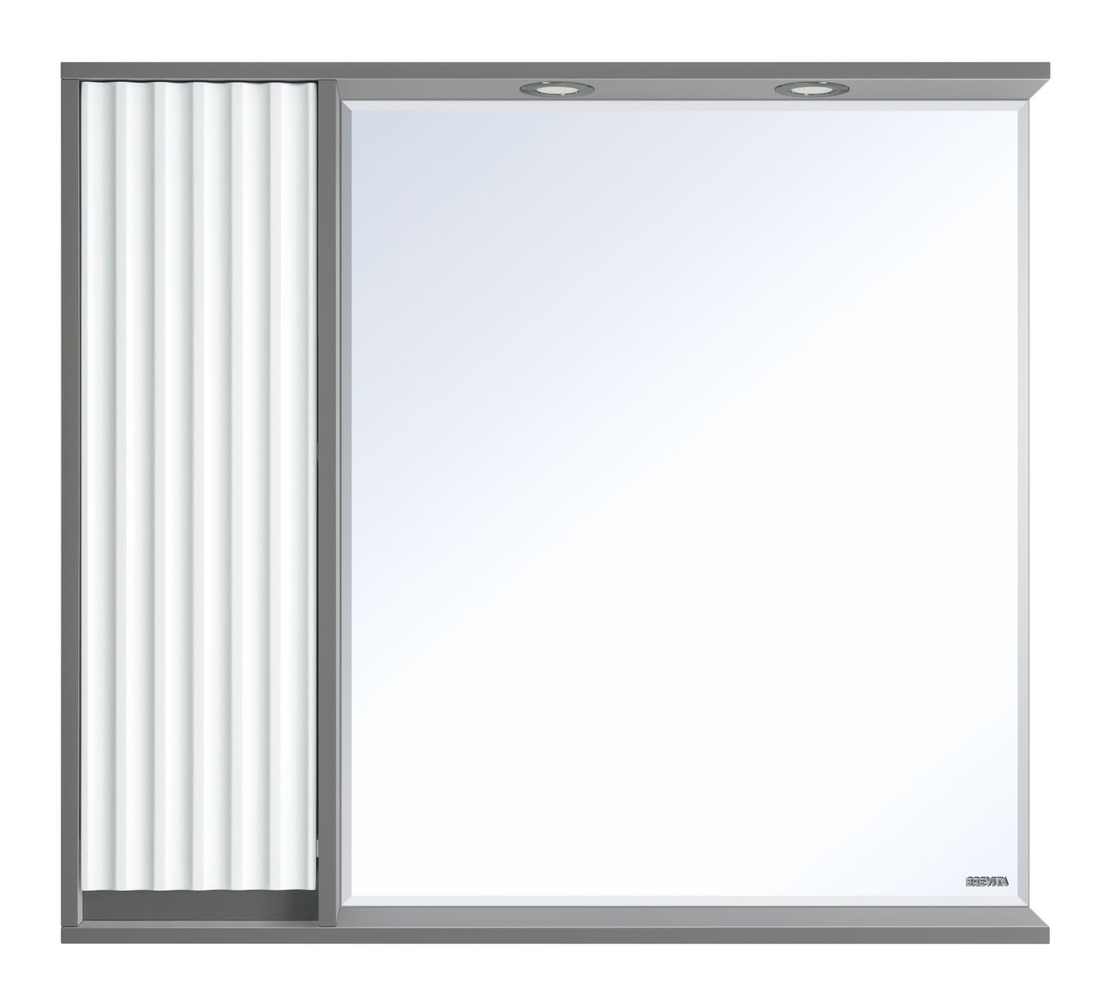 Зеркальный шкаф Brevita BALATON - 90 левый, комбинированный терра лофт сб 2962 шкаф 2 х дверный