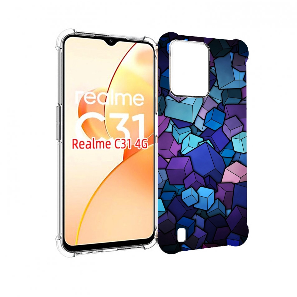 

Чехол MyPads лепестки для OPPO Realme C31, Прозрачный, Tocco