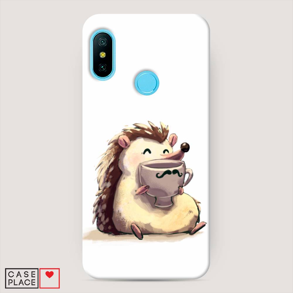 

Пластиковый чехол "Еж кофеман" на Xiaomi Mi A2 Lite, 34220-7