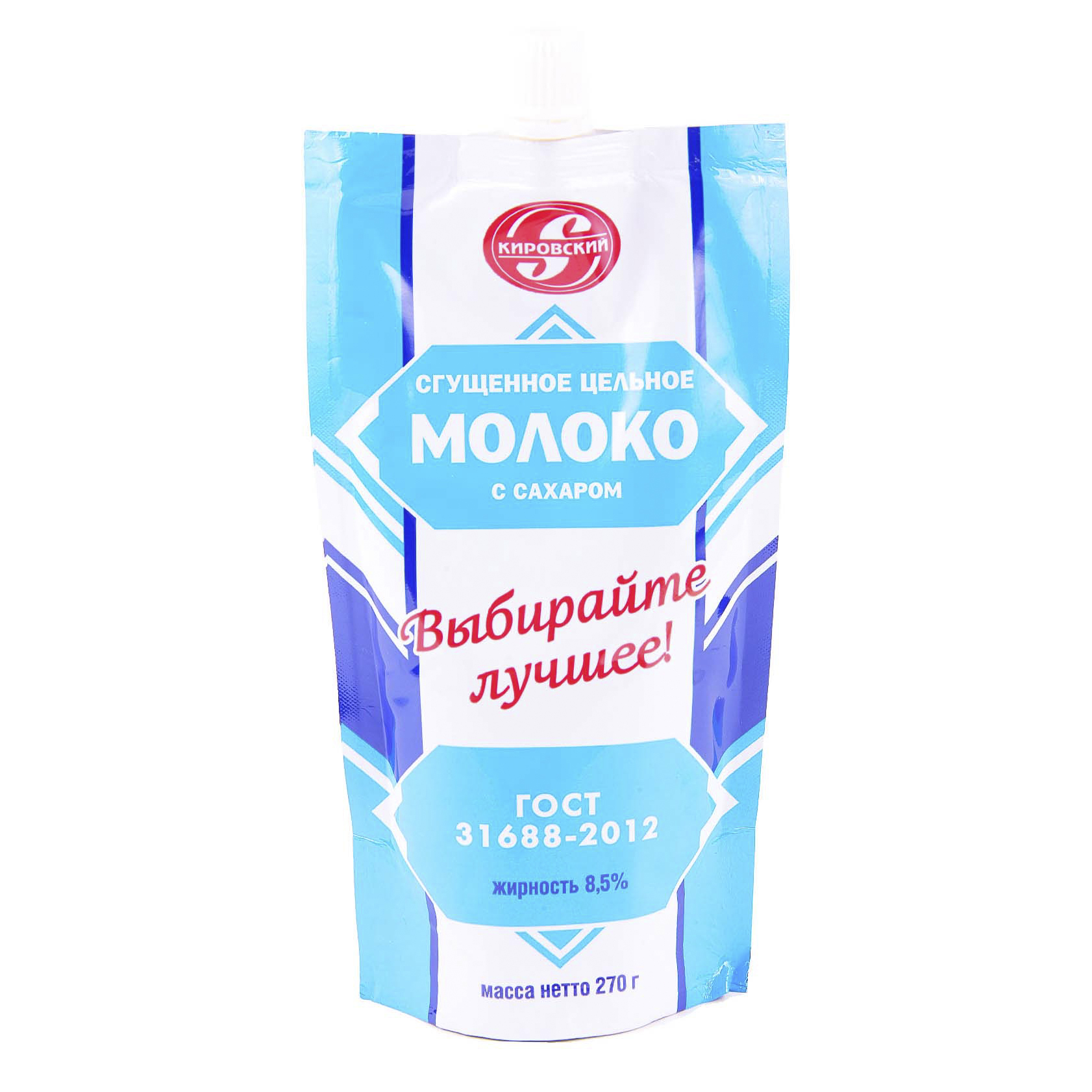 

Сгущенное молоко Кировский с сахаром 270 г
