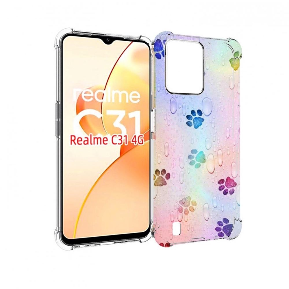 

Чехол MyPads лапки для OPPO Realme C31, Прозрачный, Tocco