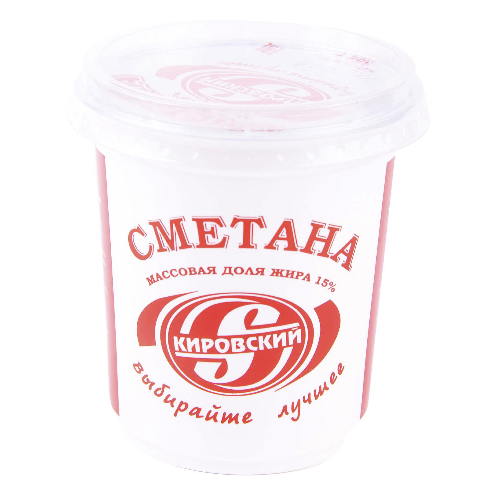 

Сметана Кировский 15% 350 г