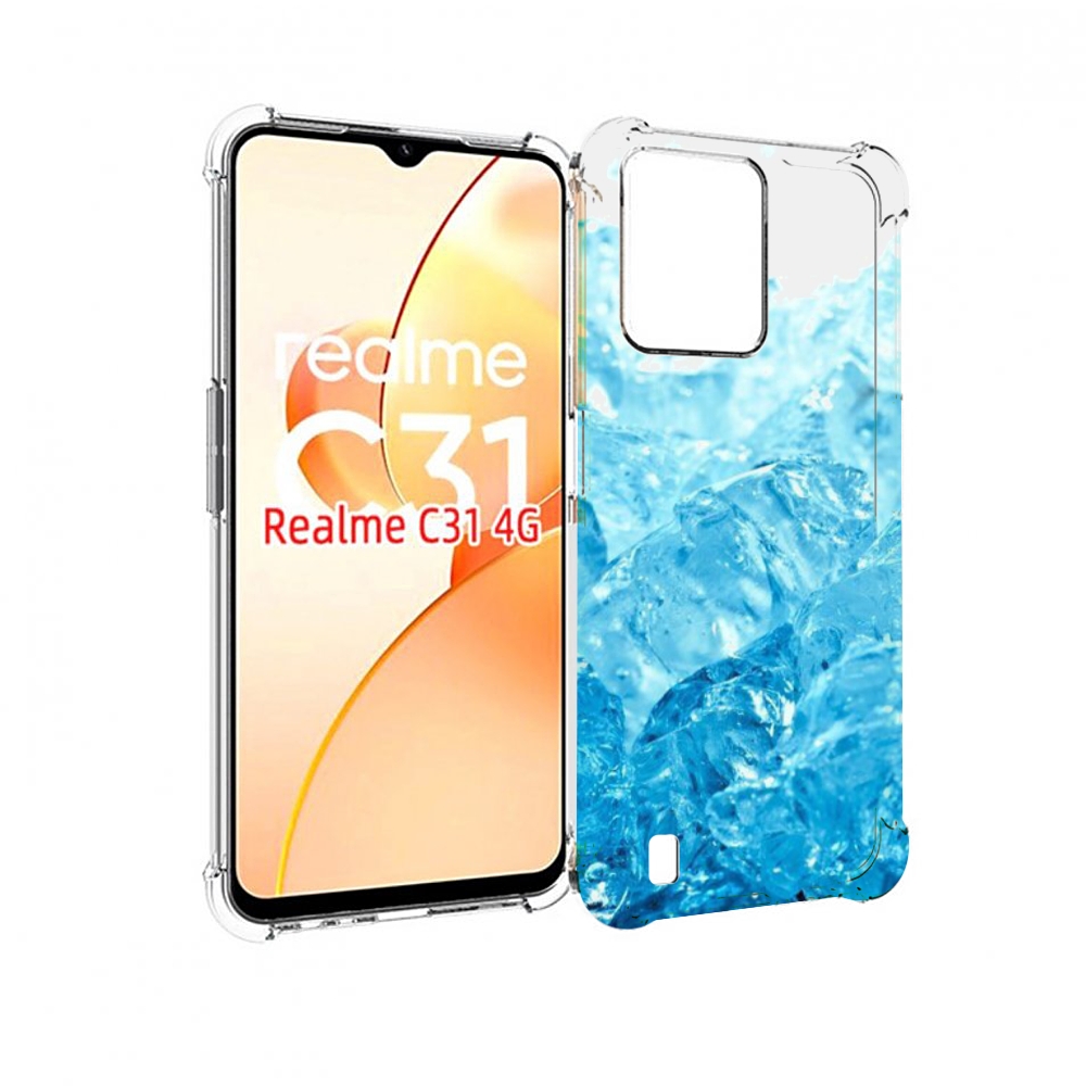

Чехол MyPads кусочки-льда для OPPO Realme C31, Прозрачный, Tocco