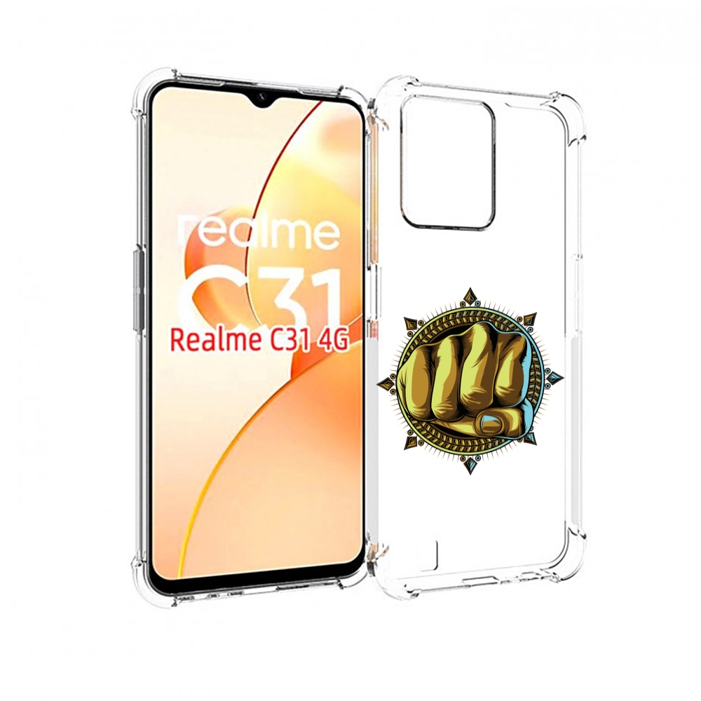 

Чехол MyPads кулак для OPPO Realme C31, Прозрачный, Tocco